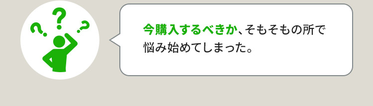 今購入するべきか、そもそもの所で悩み始めてしまった。