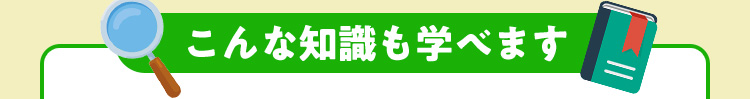 こんな知識も学べます